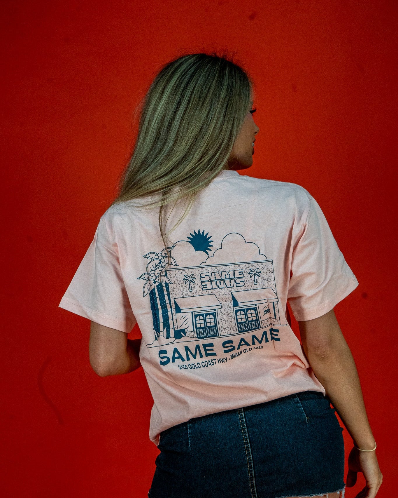 THE SHOP TEE - PEACH