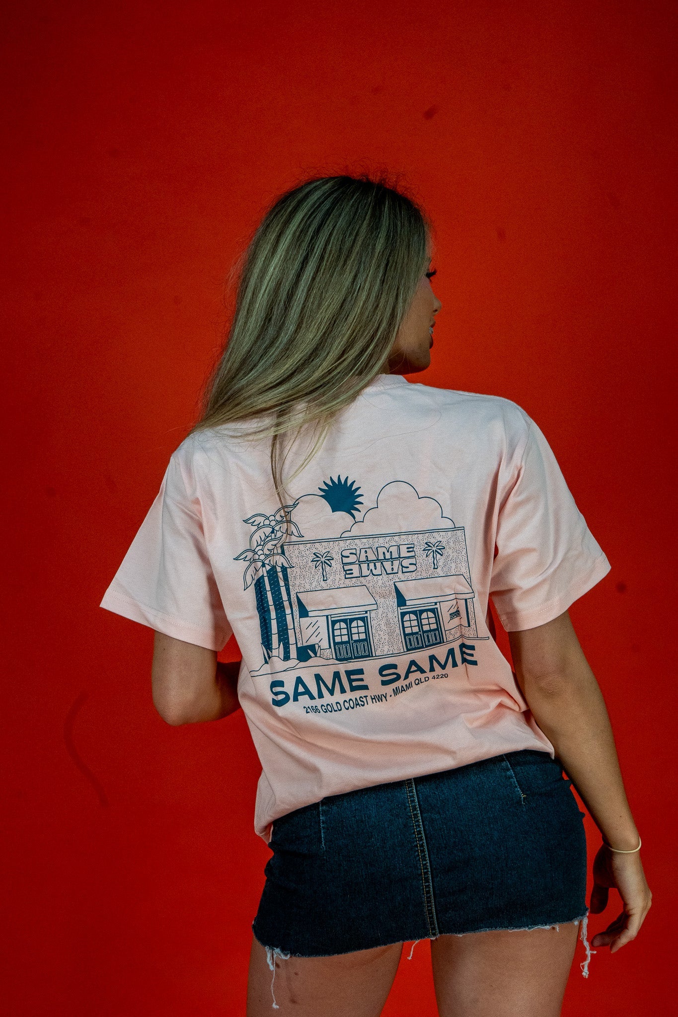 THE SHOP TEE - PEACH